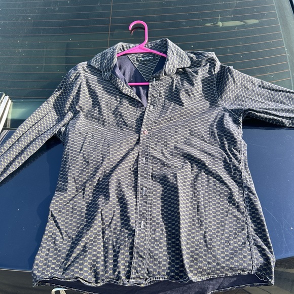 Dolce Gabanna Dress Shirt Navy 100% Authentic Vintage XLarge